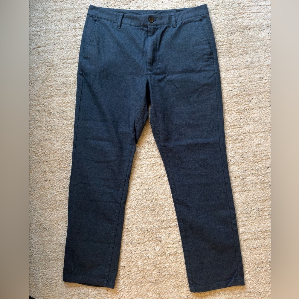 Bonobos Men's Navy Blue Brushed Twill Chinos, 35x30, UNWORN